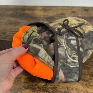Rancher Camo Orange Cap Hat REVERSIBLE Mens 6 7/8"  Insulated USA MADE